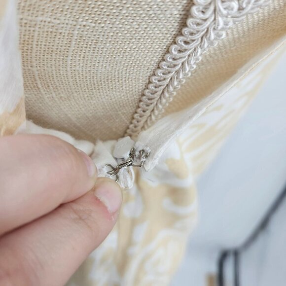 Sheridan French Printed Embroidered Split Neck Tank Top Women's 4 Preppy Beach - Picture 7 of 12